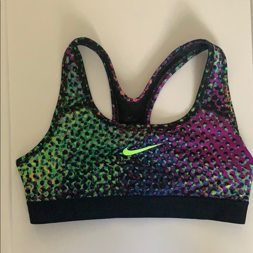 Multicolor Nike Girls Sports Bra